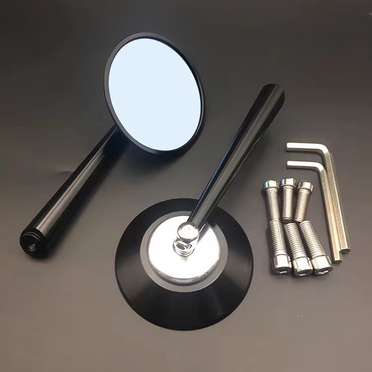 Motorcycle Scooter Electric Vehicle Rearview Mirror Modified Reflector Retro Car Reversing Mirror Rhombus Leaf Reversing Mirror