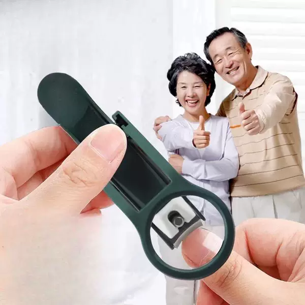 【Available for delivery in Xinjiang】Creative magnifying glass nail clippers, anti-splash nail cutter, sharp and clear, large size