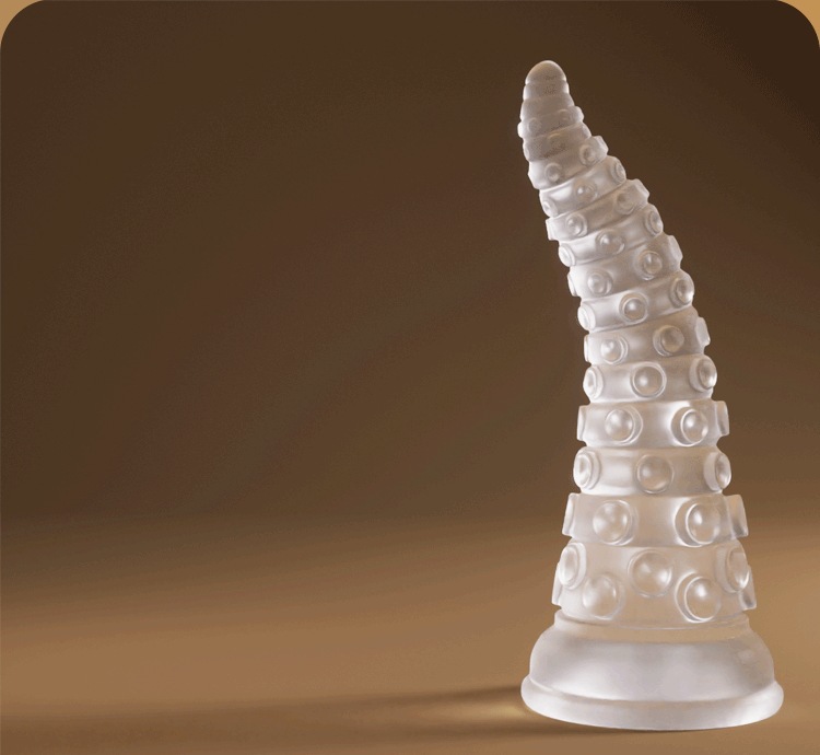 Transparent Silicone Fantasy Dragon Dildo, Large Special-Shaped Anal Plug — detail image 9