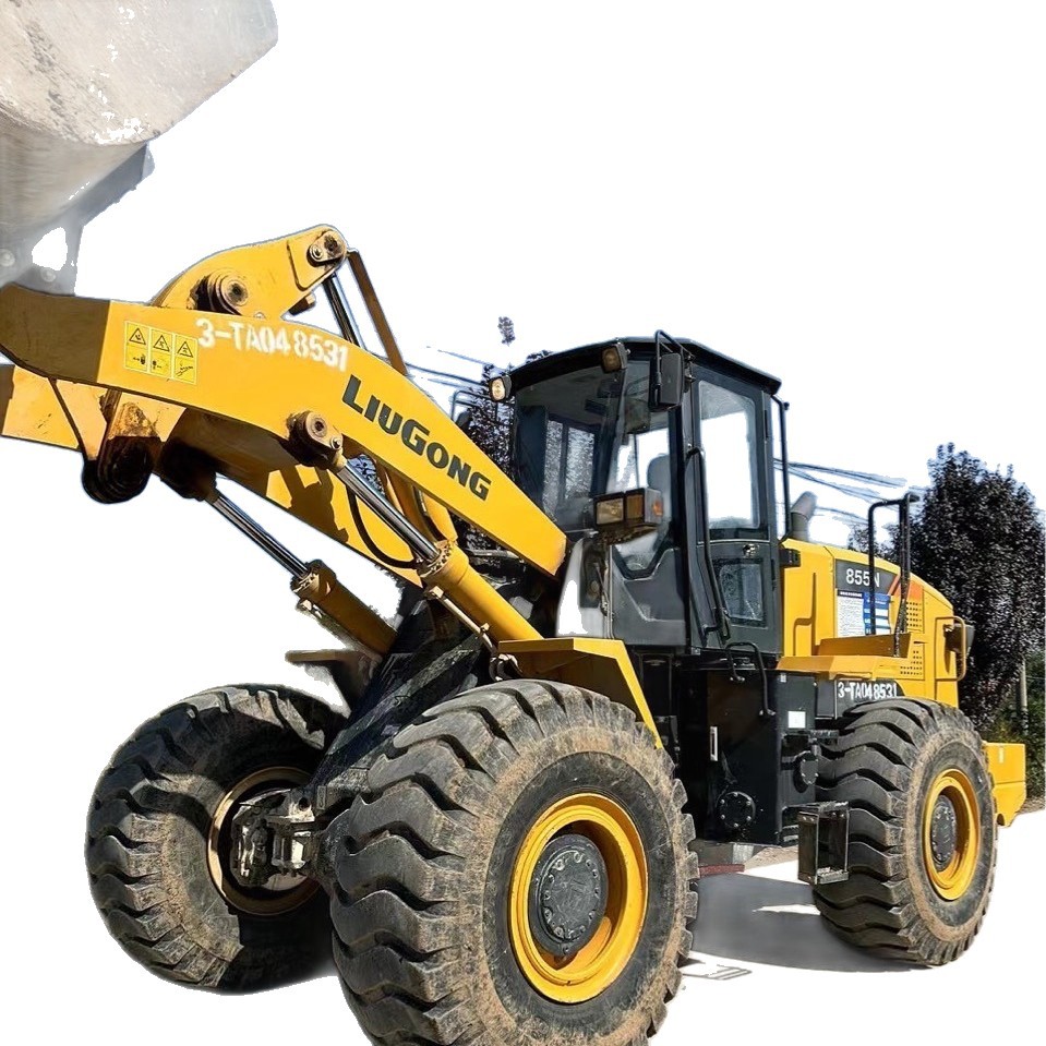 Exportación de línea especial de comercio exterior de segunda mano cargador de sauce 856 956 966 855 gran tonelaje carretilla elevadora