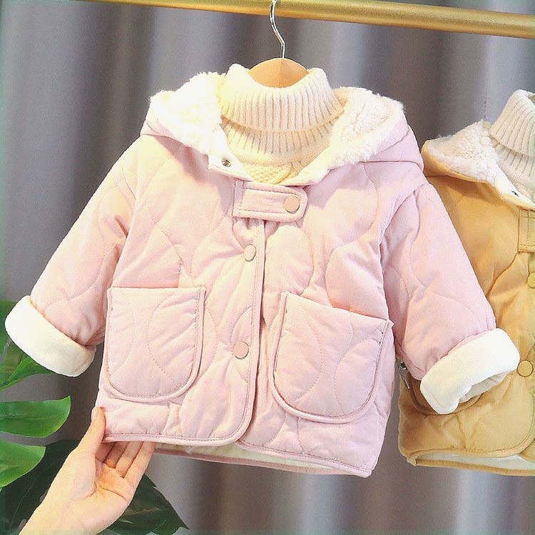 Детские куртки женские осенние и зимние новые девушки хлопчатобумажные куртки