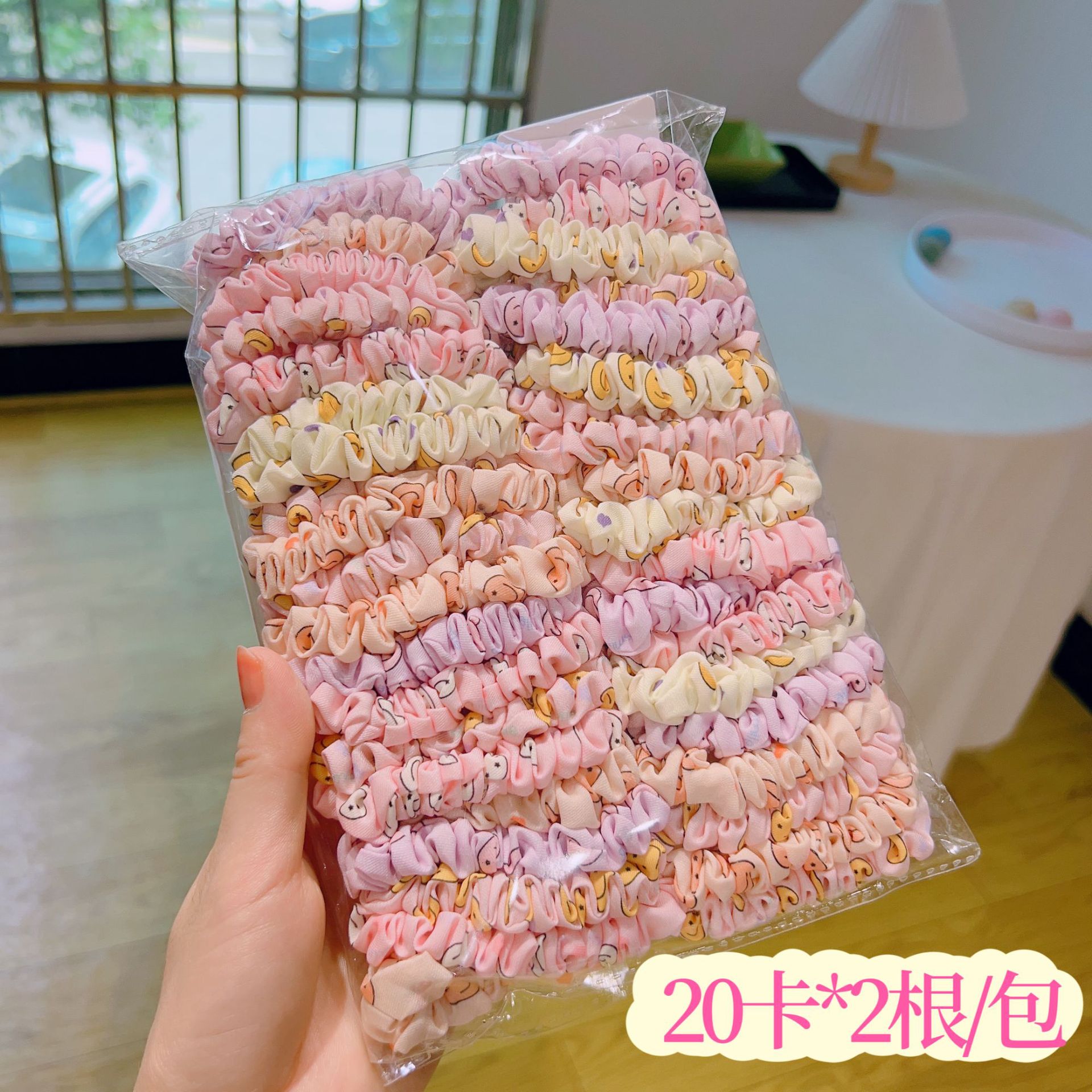 Corea del Sur temperamento simple anillo de intestino delgado cabeza de niña cuerda dulce tocado floral accesorios para el cabello corbata para el cabello de mujer