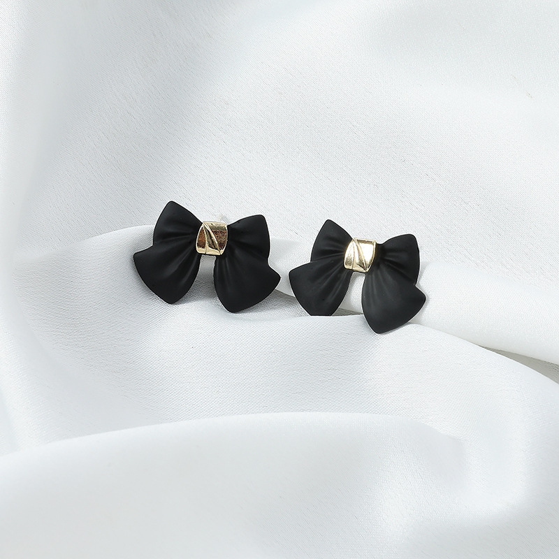 Women'S Gender Fashion Bow Knot Alloy No Inlaid Earrings Ear Studs