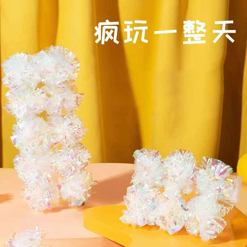 Игрушка для кошек, шуршащий бумажный шарик, красочная шуршащая бумага, жевательная палочка для кошек, котенка, игрушка для снятия стресса для домашних животных