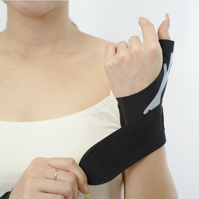 スラットプリント親指保護具腱鞘手カバー腕母手捻挫手首指健反り炎保護具|undefined