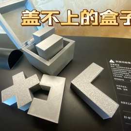 3D打印拼装积木挑战放入盒内并成功盖上盖子益智3D拼装积木