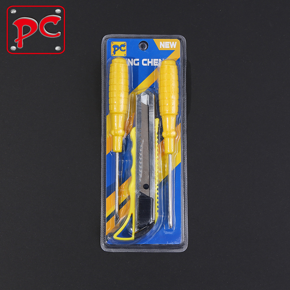 3 piece screwdriver utility knife set