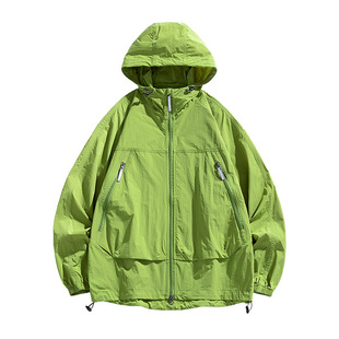 Summer New Couple Casual Versatile Jacket for Men and Women Outdoor Mountaineering Quick-Drying Sun Protection Clothing Light and Breathable Thin Jacket