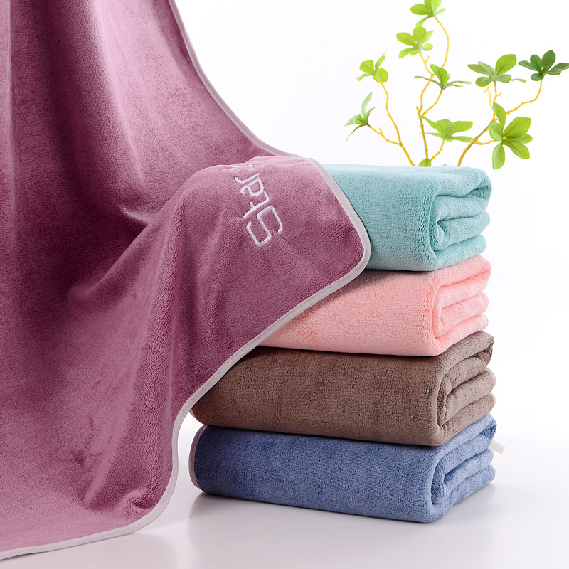 Grande serviette de bain absorbante et douce pour la douche_voghion.com