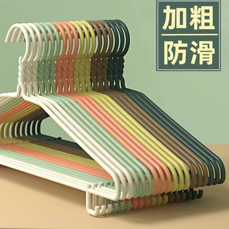 衣架成人加粗加厚晾衣服防滑无痕不鼓包挂衣架儿童衣撑衣挂批发价