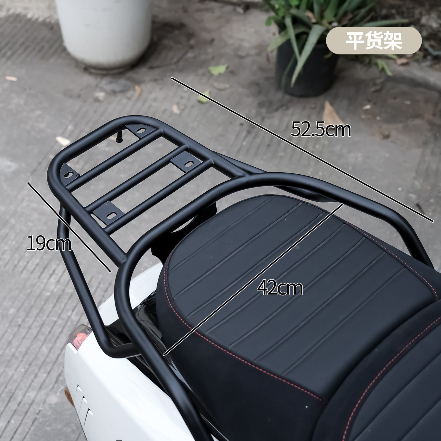 Stainless Steel Guard — Motuoche Motorcycle frame - flat-rack-black-23-and-24-models-available