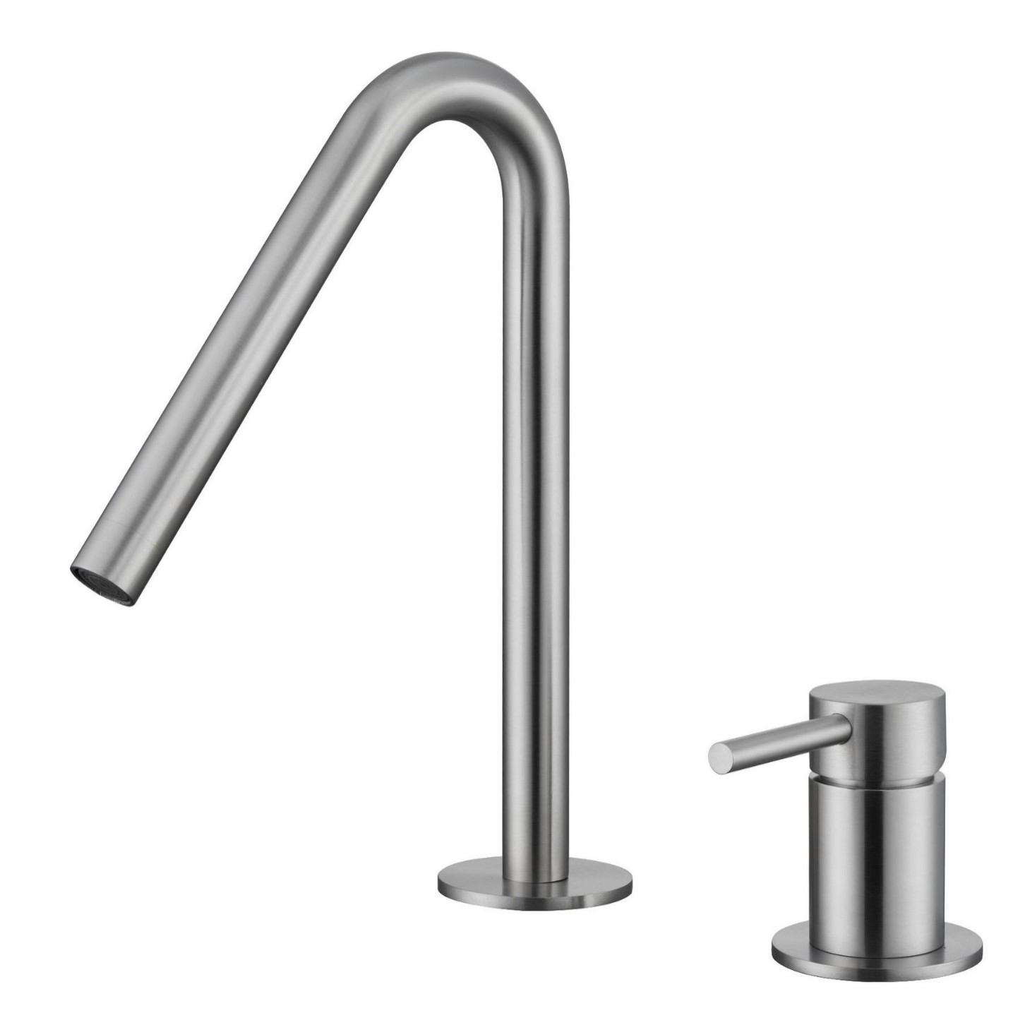 Lavabo sobre encimera en forma de V-cepillado