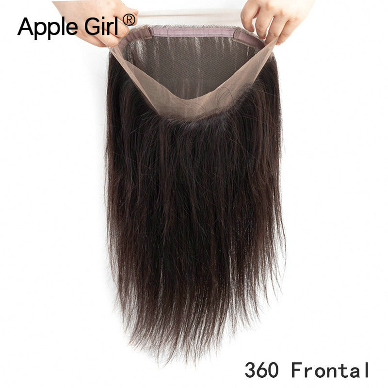 360 Lace Hair Block Human Hair Smooth Hair 360 Frontal Closure Only10A Xuchang Wig