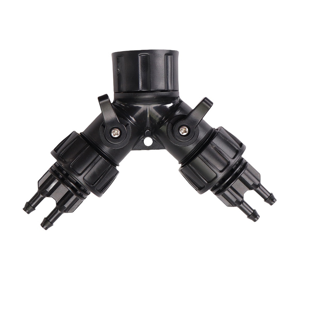 Junta de tubería de agua de jardín sistema de riego por goteo conector rápido grifo de agua automático riego de flores conector de manguera de tres vías tipo Y