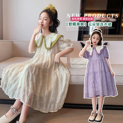 Little Girl Summer Dress 2023 New Children's Fashion Girl Summer Princess Dress Big Girl Summer Skirt Trendy