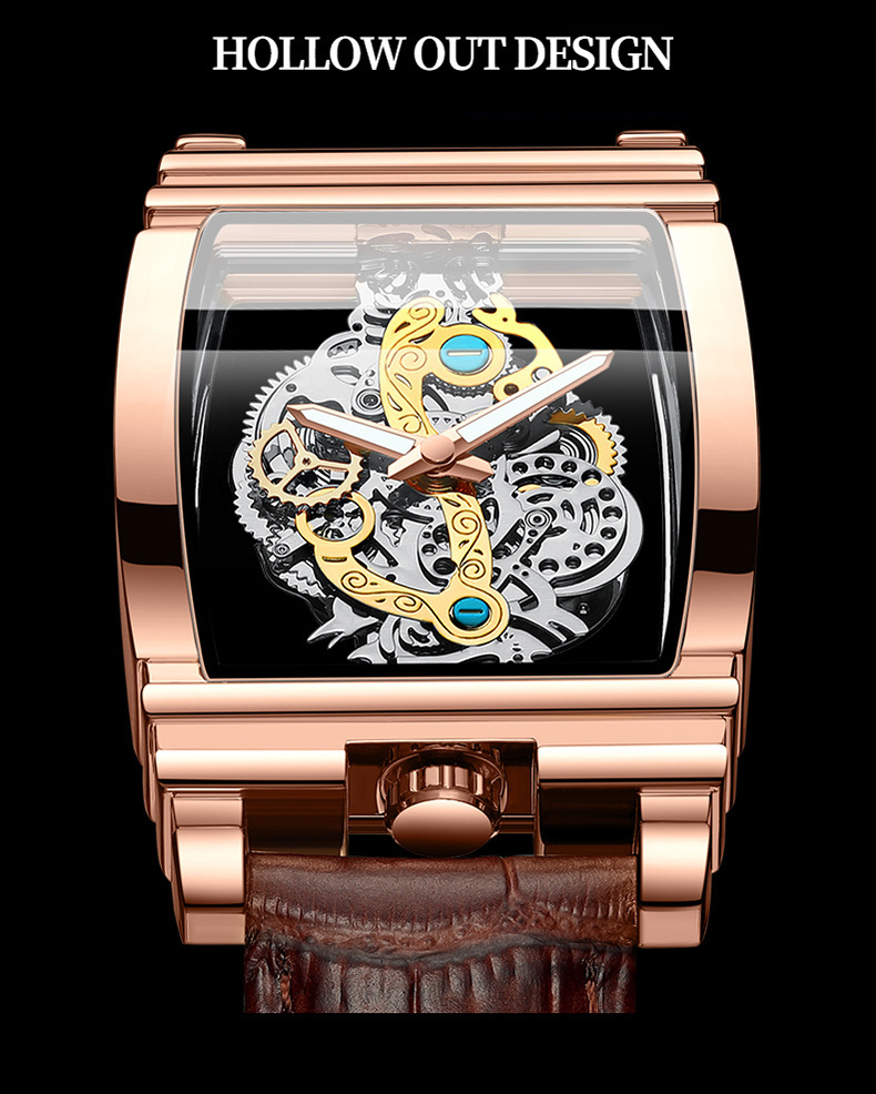 Pointer Display Type Hook Buckle Style Round Dial Shape Business Color Block Gear Hook Quartz Men's Watches