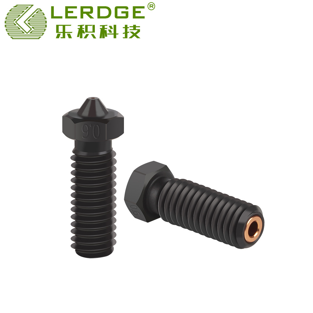 3D printer accessories E3D Volcano CHT three-eye cloning nozzle hardened steel ultra-hard printhead high flow rate wear-resistant