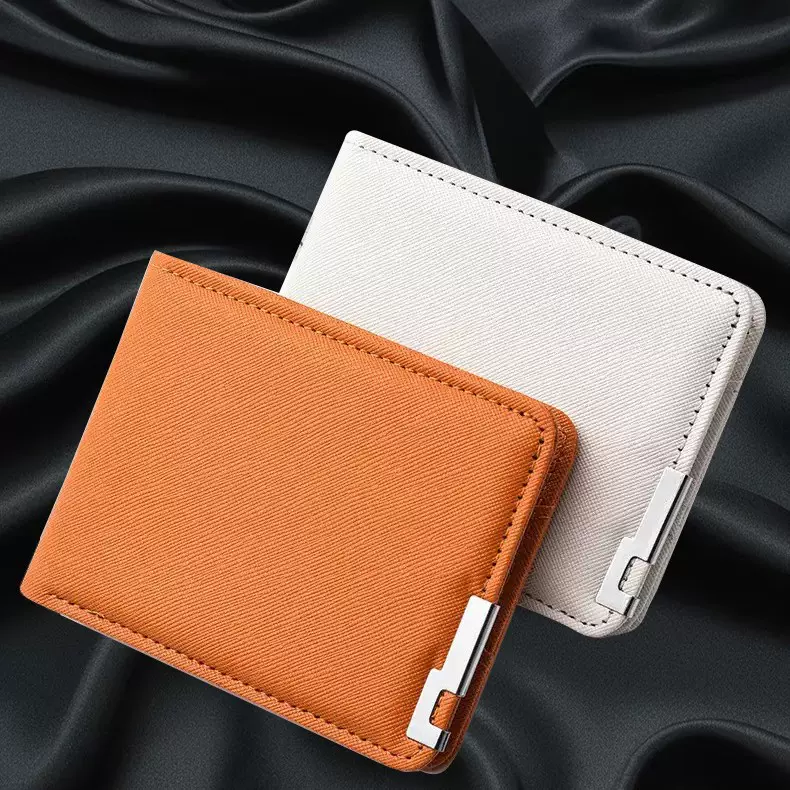 钱包男士高级感短款小皮夹子大学生薄青年多卡位钱夹男款简约卡包