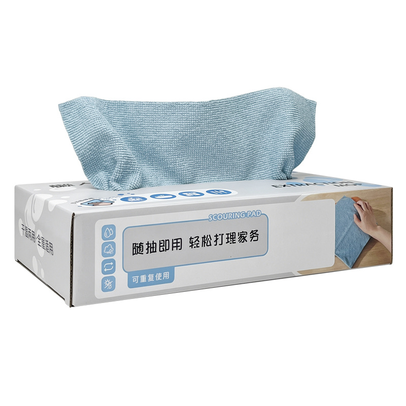 Trapos extraíables para lavar platos Paño de cocina de microfibra absorbente de agua Estropajo desechable Trapos perezosos al por mayor image 57