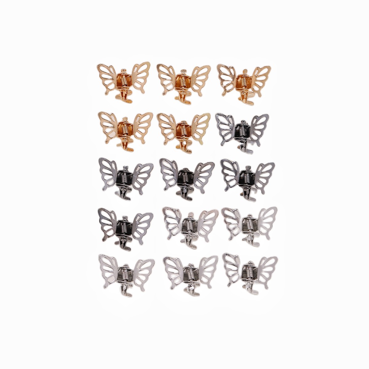 Mignon Papillon Métal Placage Griffes De Cheveux display picture 4