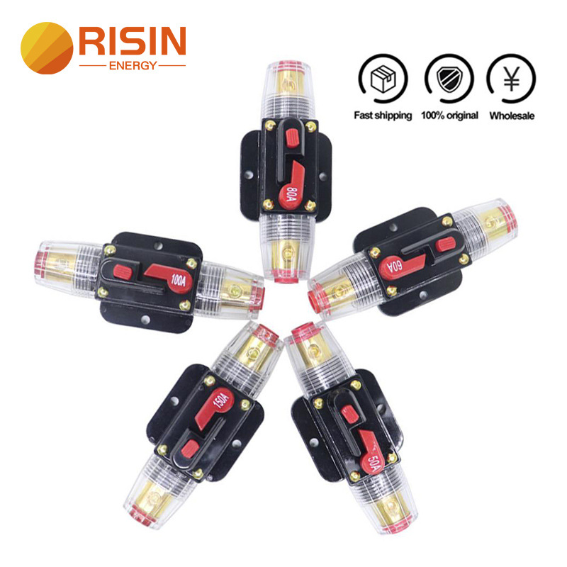 12V Car Truck Speaker Stereo Amplifier Circuit Breaker Automatic Reset Fuse Holder Switch