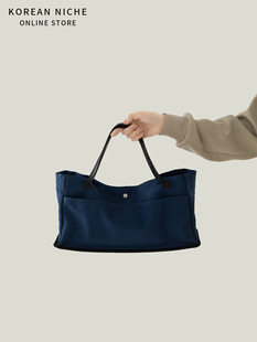 Small design capacious universal shoulder bag, material, Korean style