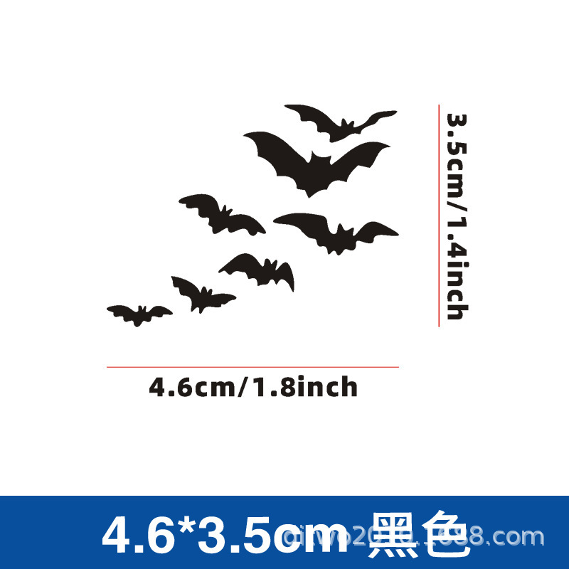 外国貿易クロスボーダーバットペアハロウィン面白い車のバックミラー化粧鏡窓壁装飾ステッカー|undefined