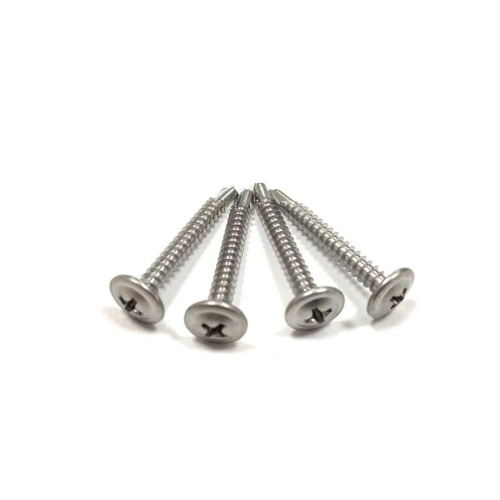 Self-tapping screw 410 stainless steel drill tail screw self-tapping self-drilling swallowtail self-tapping screw with large flat head