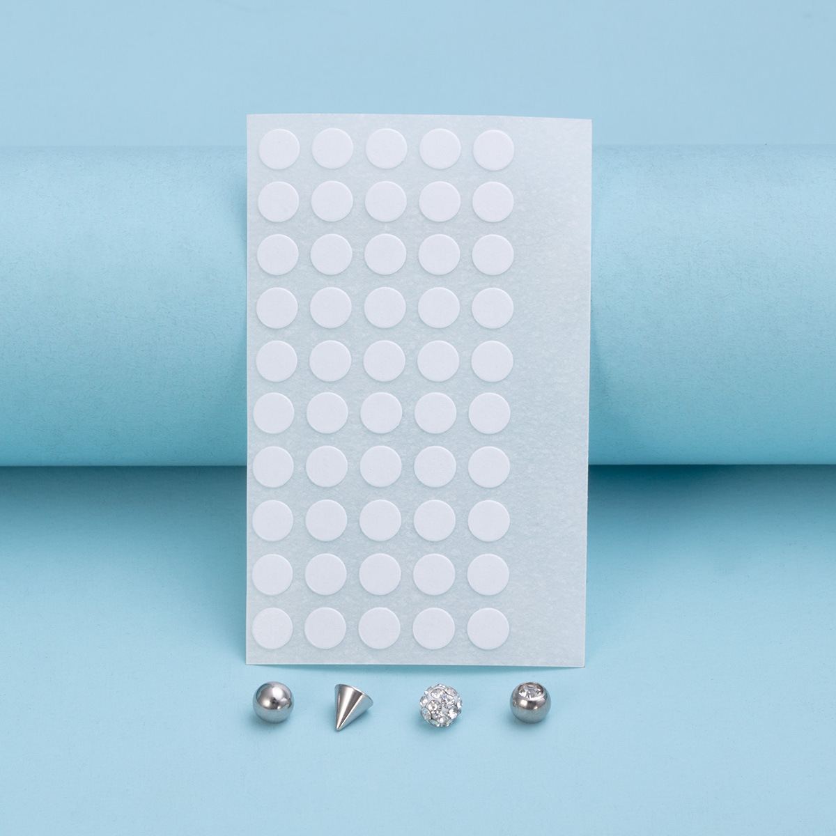 免穿孔假唇钉贴无洞个性眉钉贴假酒窝钉唇环恶魔钉可爱嘴饰唇珠贴