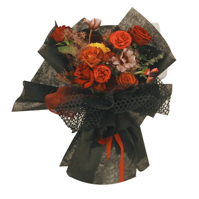 Monochrome ordinary cotton paper material flower packaging paper…