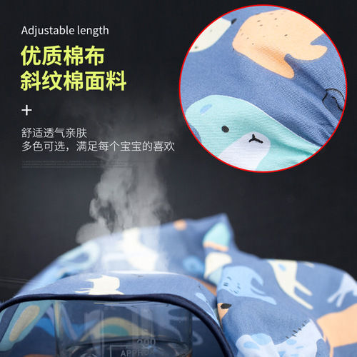 Spring and Autumn Thin Cartoon Cotton Children's Cover-up Waterproof Lining for Boys and Girls Baby Long Sleeve Inverse Dress Wholesale