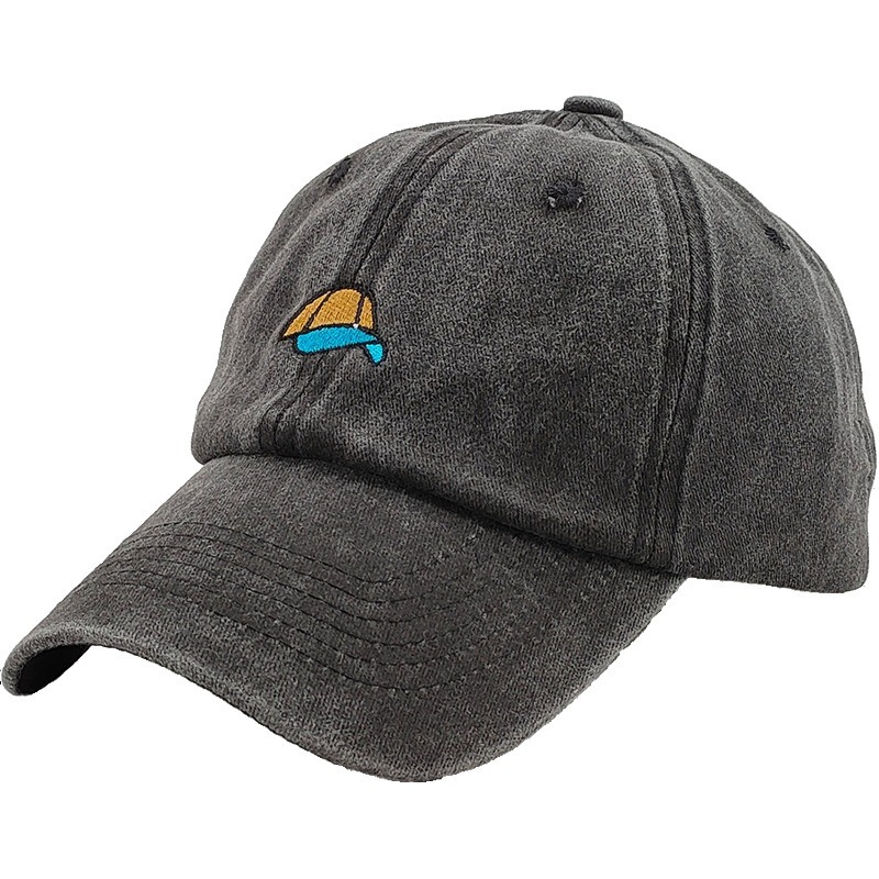 Wine Red Washed Cotton Hat