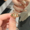 Peach ring, 2 size, gradient, four-leaf clover