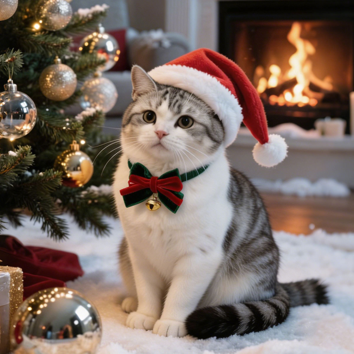 2026 comercio exterior mascotas collar de navidad seda arco campana ajustable felino collar perro collar