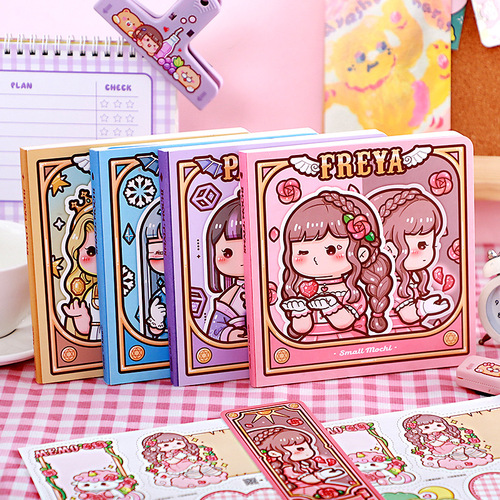 New product Xiao Mochi square notebook magic series girl's heart retro notebook literary and artistic exquisite square notebook
