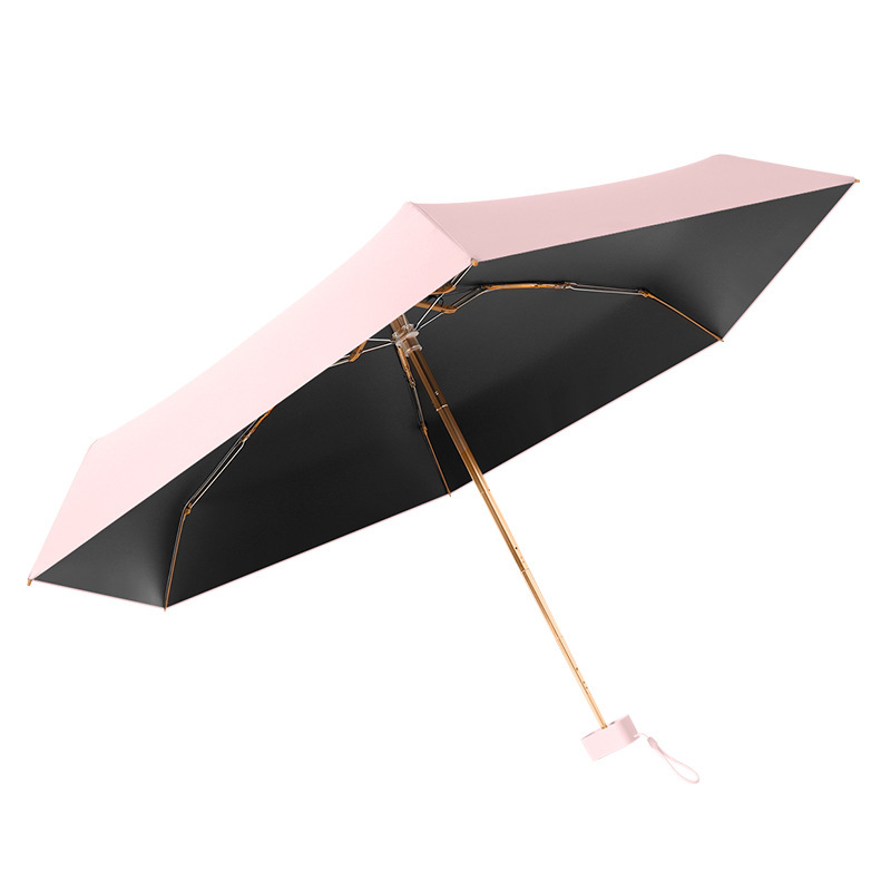 あるカンナの同じタイプの六つ折のカードの傘の日除けの傘の女性の高級感の晴雨の両用の傘の日焼け止めの傘は紫外線を防ぎます。|undefined