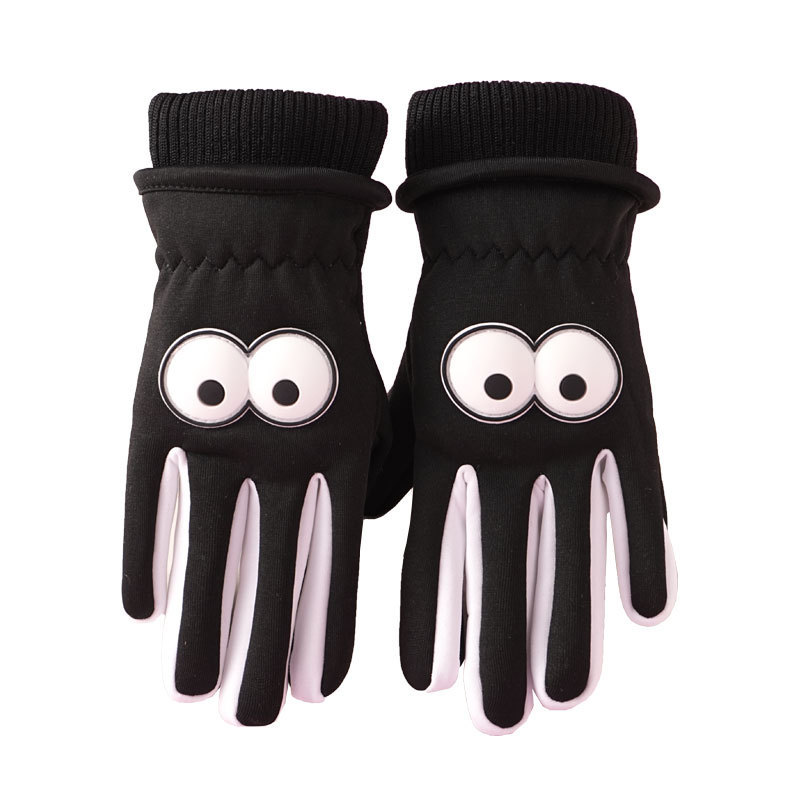 Guantes para niños otoño y invierno al aire libre antifrío y calentamiento para jugar con nieve antideslizante ciclismo dibujos animados guantes antivientos