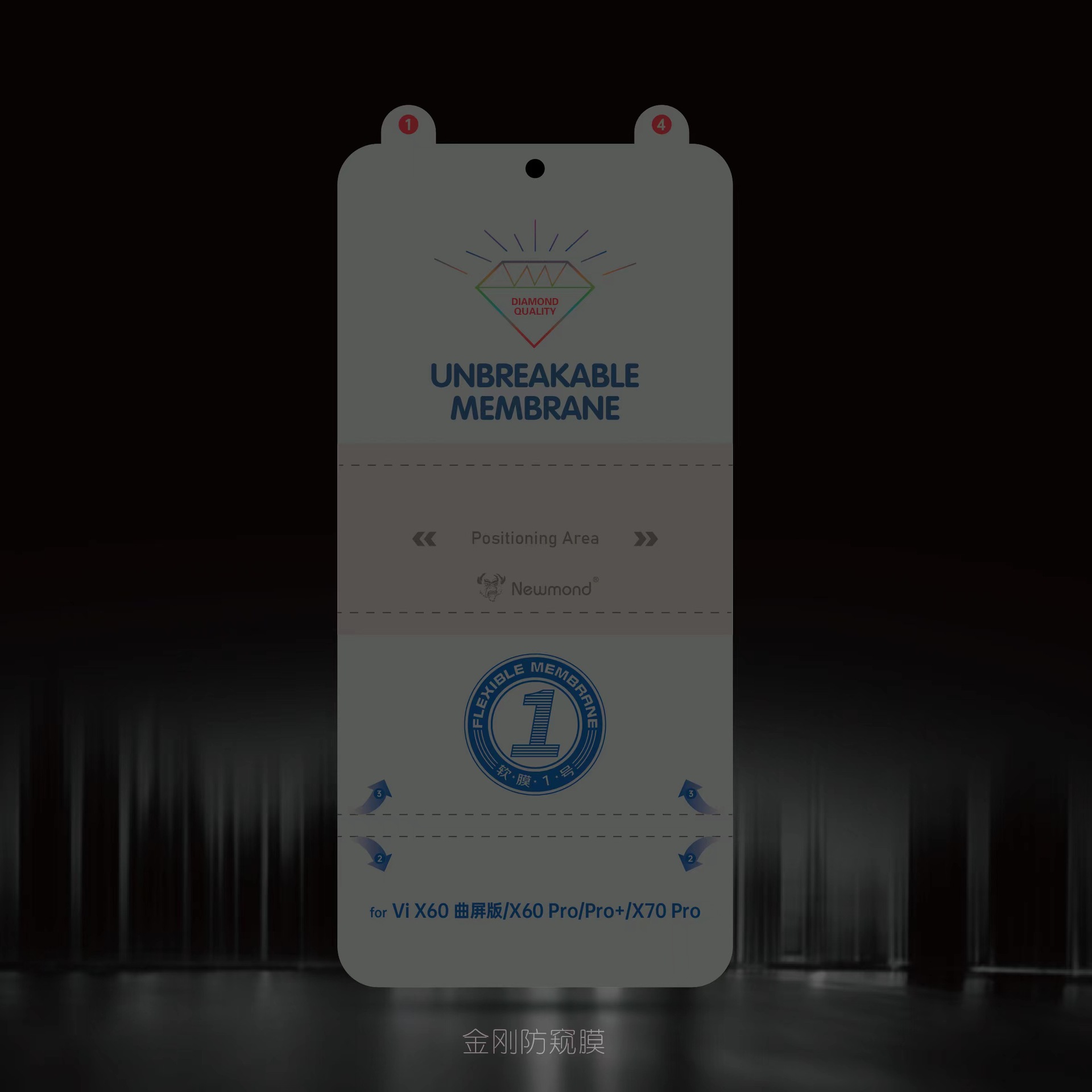 Application VIVOX200Pro S19Pro King Kong invisible anti-peep water gel film Y300Pro S20Pro anti-peep film