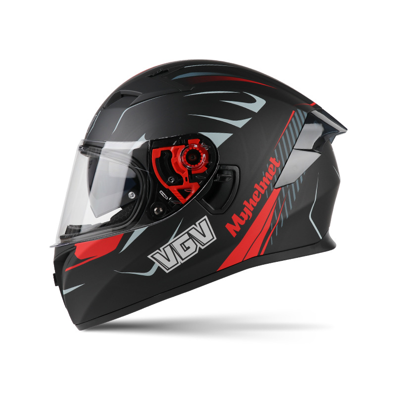 [En stock] Casco de motocicleta certificado 3c Casco completo para hombre Casco de seguridad de motocicleta de cuatro estaciones de doble lente de invierno