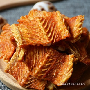 魚骨酥嘎嘣脆香酥魚排即食烤魚骨深海酥脆魚骨粒休閑海味零食小吃