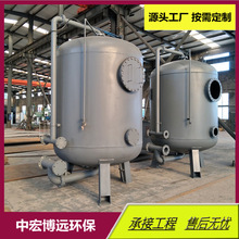 多介質錳砂石英砂活性炭過濾罐 機械過濾設備 污水處理過濾器
