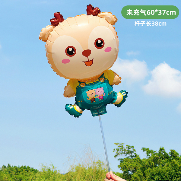 Children's Day animal clip balloon hand-held pole cartoon shape…