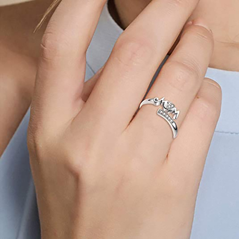 Rings Classification Wholesale Sweet Geometric Copper Inlay Zircon Rings