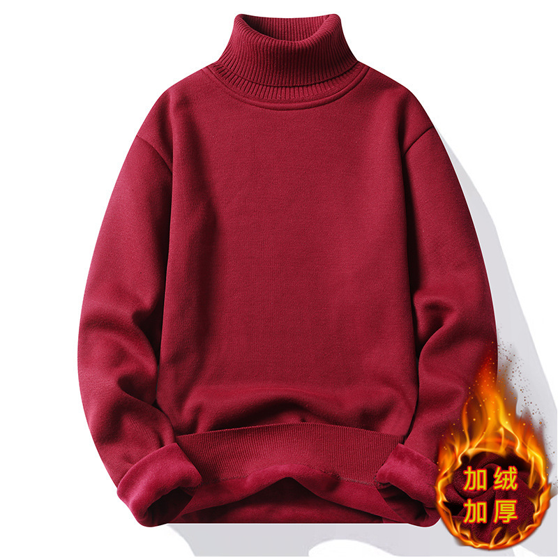 流通、直販、卸売、秋冬ニットウェア、秋冬ベルベット厚みのあるタートルネックセーター、メンズボトリングシャツトレンド|undefined