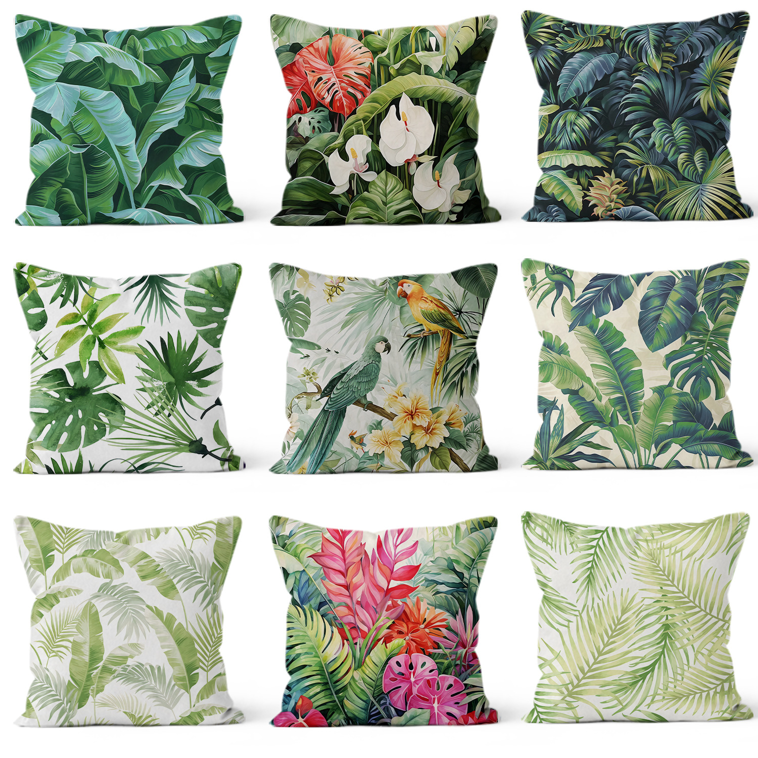 almohada de plantas tropicales almohada de sofá en casa almohada de auto almohada de almuerzo almohada de oficina dormitorio
