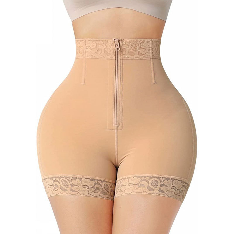 Pantalones moldeadores de cintura alta con cremallera Amazon TIK, pantalones moldeadores de cuerpo con control de abdomen, pantalones moldeadores de cintura y cadera