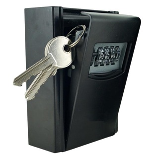 Elegant black key box password key box wall-mounted key box decoration key storage box