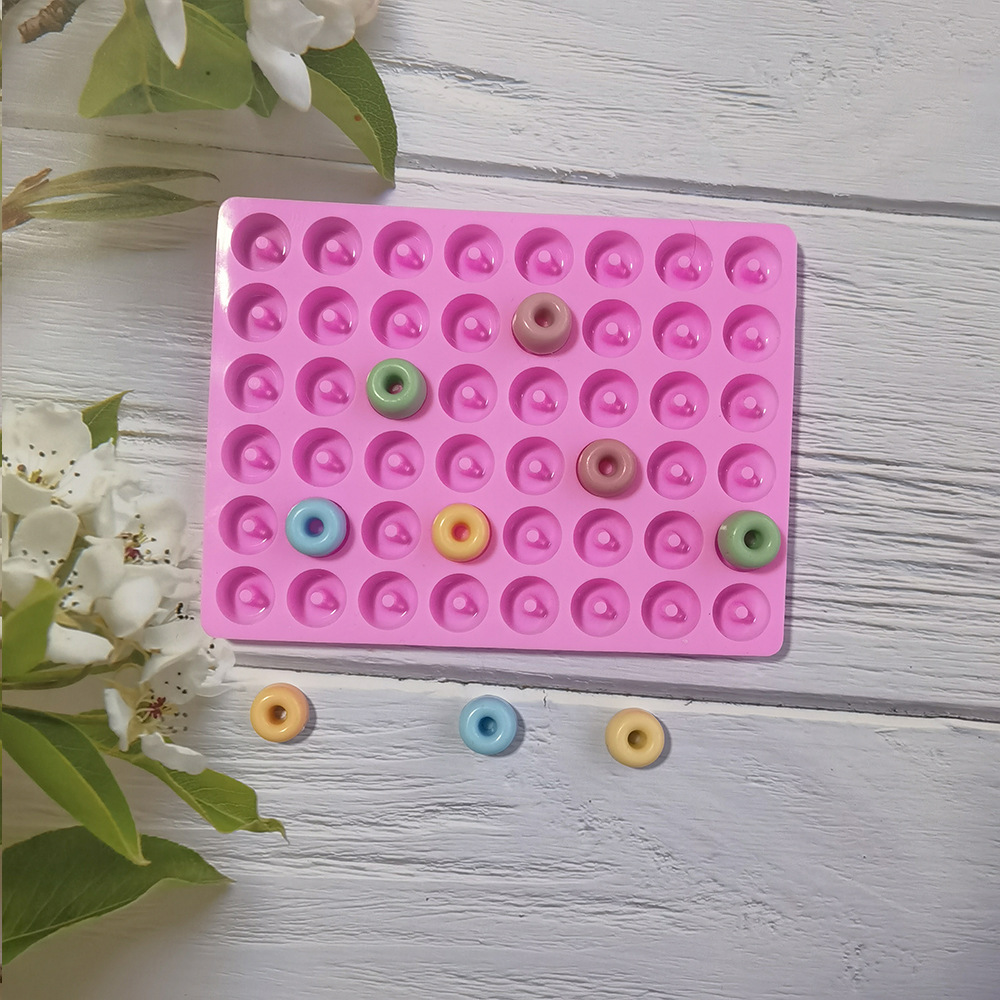 Silicona 48 con donas 160 Pastel horneado de chocolate Galletas Muffins Molde de pastel Postre Herramientas de cocina