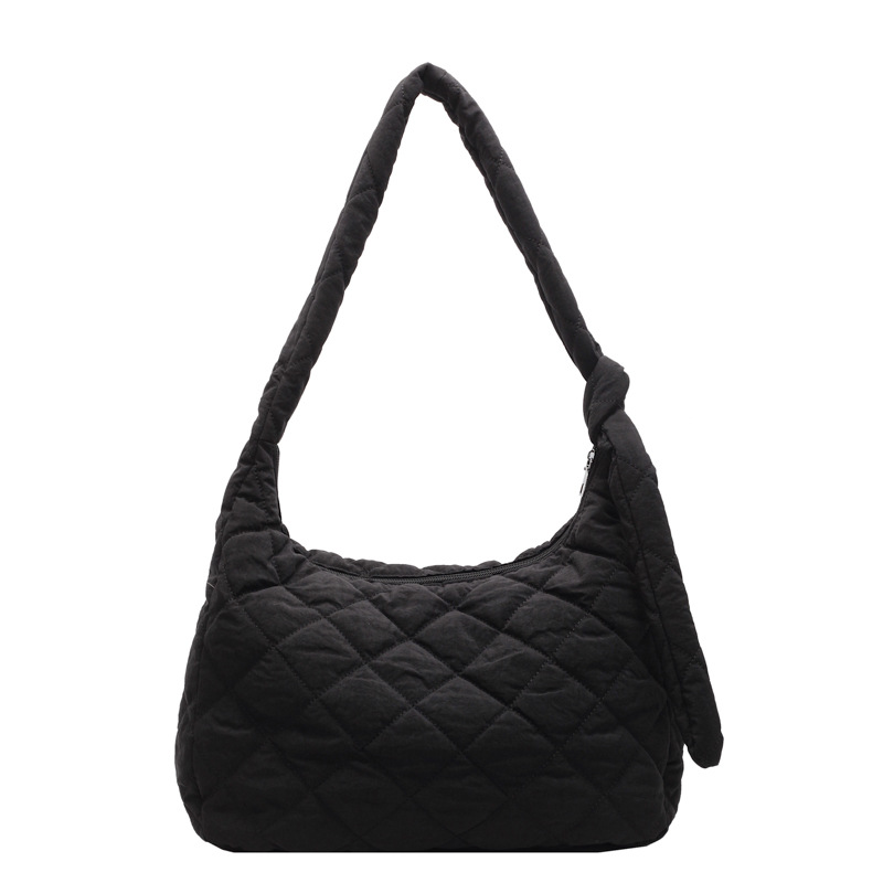 Nueva bolsa de mensajero de un solo hombro de nicho de Corea del Sur, bolsa de plumas, bolsa de lomo de gran capacidad, bolsa de tela suave ligera y resistente al agua