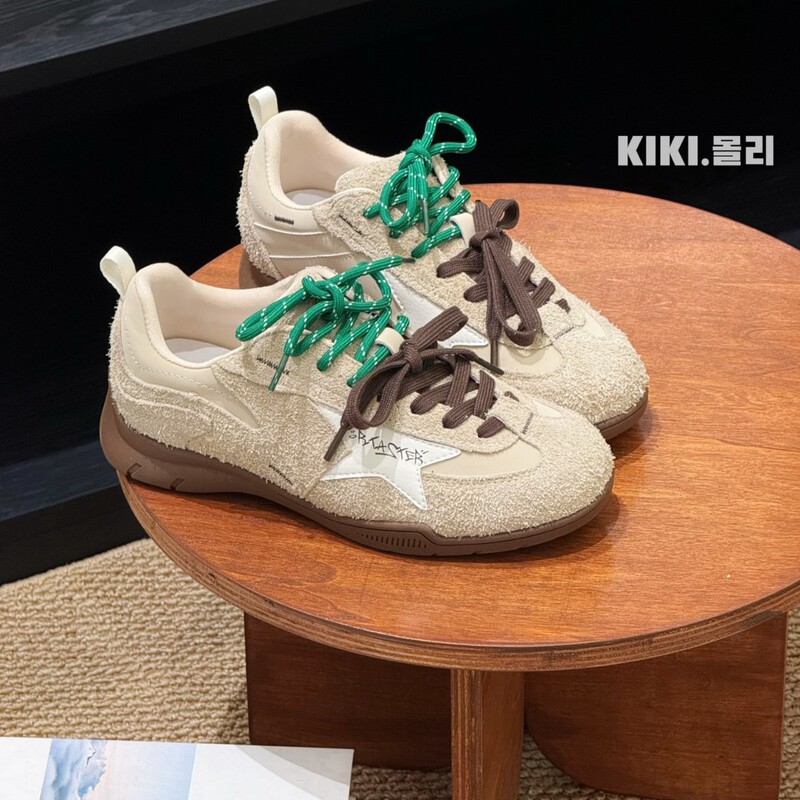 复古做旧脏脏德训鞋女ins潮2025早秋新款厚底松弛感拼色休闲鞋女|undefined